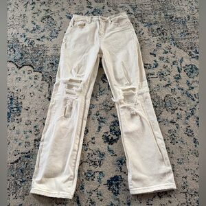 Altar'd State Cream Straight Leg Pants